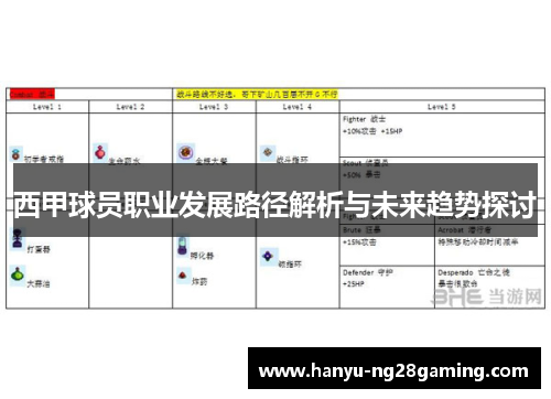 西甲球员职业发展路径解析与未来趋势探讨 西甲球员职业发展路径解析与未来趋势探讨